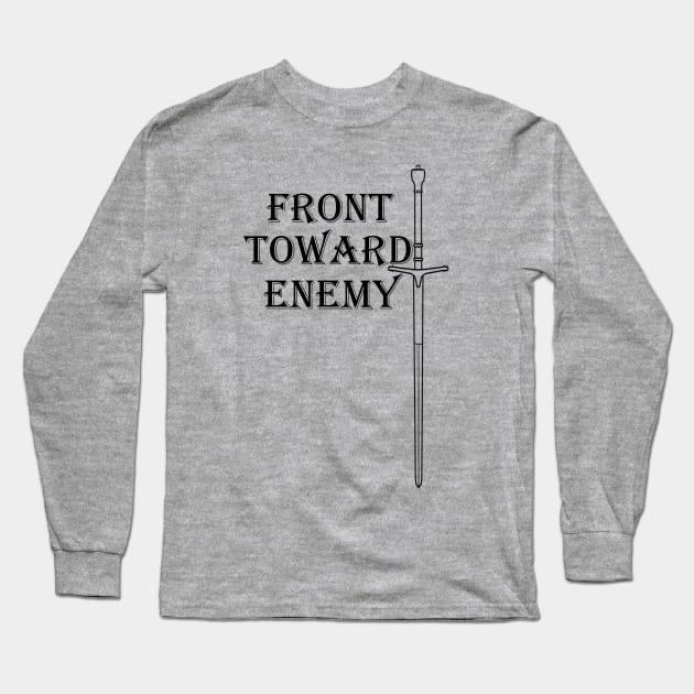 Claymore Sword Front Toward Enemy Long Sleeve T-Shirt by KVApparelLLC